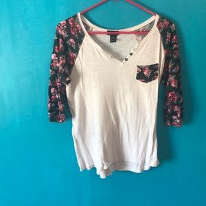 3/4 sleeve baseball Tee